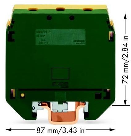 WAGO Terminal przewodzący ochronny WAGO 26 mm Śrubowe Alokacja Terre zielono-żółty 400-499/499-176 10 szt 400-499/499-176