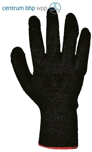 Portwest A150 RĘKAWICA CLASSIC GRIP - LATEKS; CZARNY