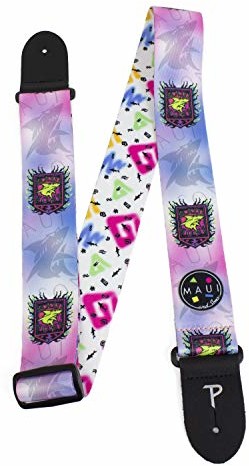 Perri's Leathers Perri's Leathers | Pasek do gitary Maui & Sons (oficjalna licencja) 5 cm taśma poliestrowa, regulowana długość 99 cm - 142 cm długości, NWS30P-8167 NWS30P-8167