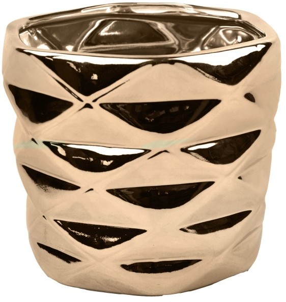 Donica 15 cm różowo-złota 02.629.15