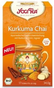 Yogi Tea Herbata Ajurwedyjska KURKUMA CHAI Herbata BIO 17 torebek