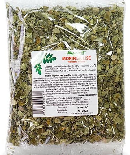 Herbapol KRAKÓW Moringa liść herbatka ziołowa, 50g