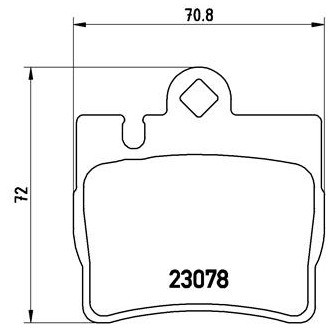 BREMBO Zestaw klocków hamulcowych, hamulce tarczowe P 50 042
