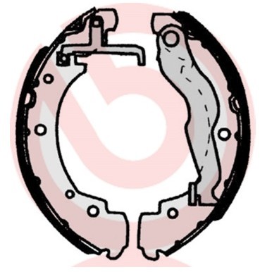 BREMBO Zestaw szczęk hamulcowych S 85 515