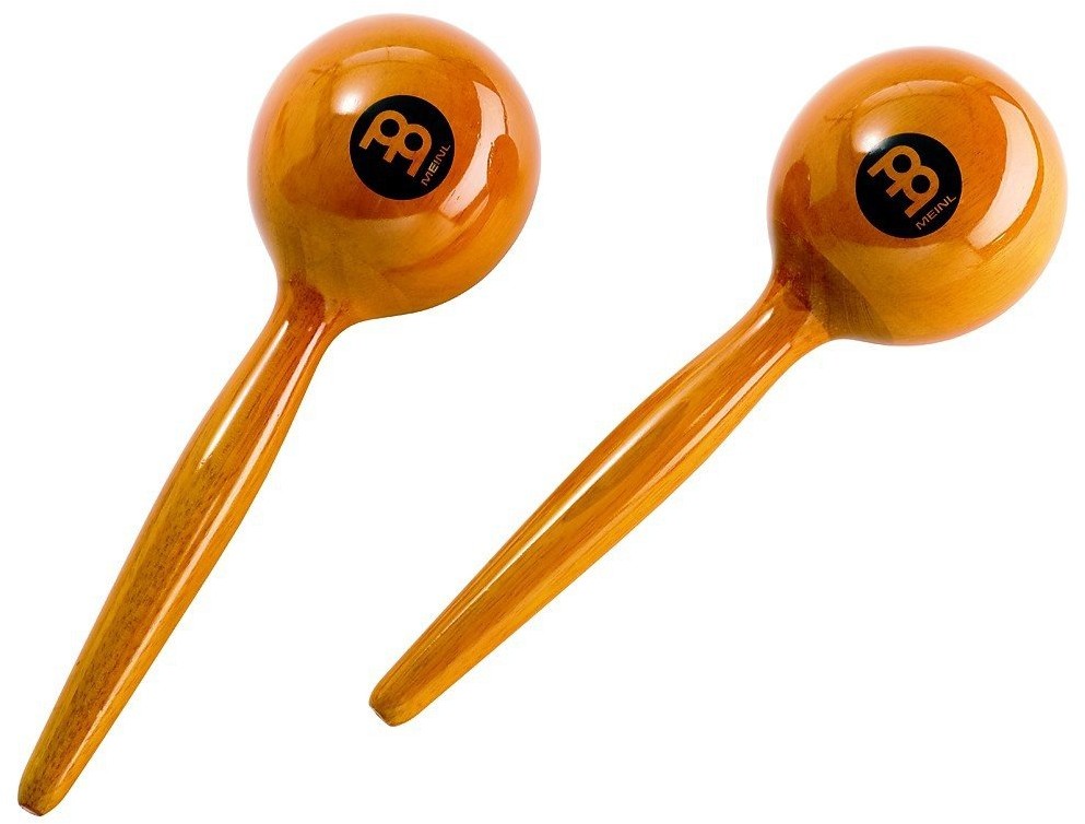 Meinl Percussion meinl Percussion mwm2am Wood Maracas, długość 26 cm (Traditional), Amber MWM2AM