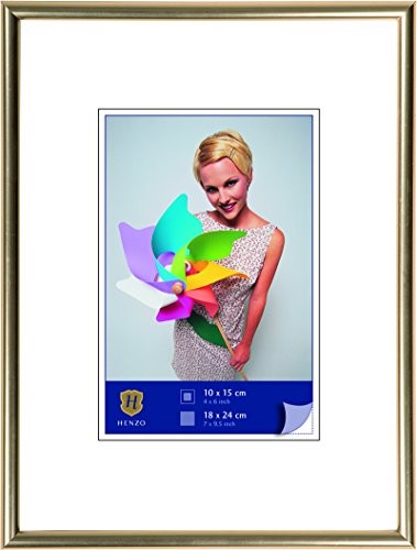 Henzo 8053016 Napoli ramka na zdjęcia, plastik, złoty, 13 x 18 x 2 cm 8053016