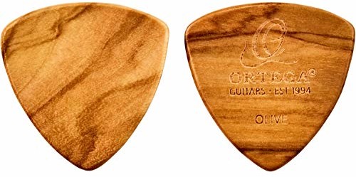 Ortega Guitars ORTEGA Picks z drewna oliwkowego XL OGPWXLF-OV2 - płaskie/2 sztuki w opakowaniu OGPWXLF-OV2