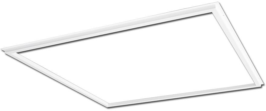 Bemko Świecąca ramka LED 40W 4000K IP40 60x60cm PLAZA biała C73-FLP-066-400-4K-WH