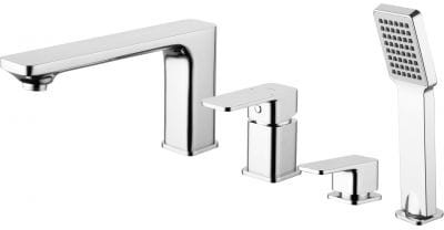 Omnires Apure bateria wannowa 4-otworowa kompletna chrom AP2232CR AP2232CR
