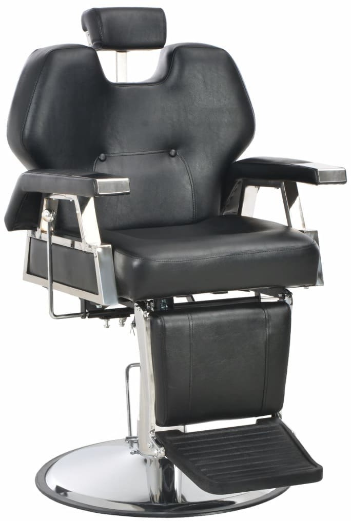 VidaXL Fotel barberski, czarny, 72x68x98 cm, sztuczna skóra 110167         VidaXL