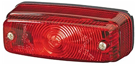 Hella 2SA 997 027  001 tylne światło, montaż lewo/prawo, złącze wtykowe, c5 W poziomo, czerwony 2SA 997 027-001