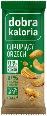 Dobra Kaloria Baton Owocowy Chrupiący Orzech 20x35g - 20x35g