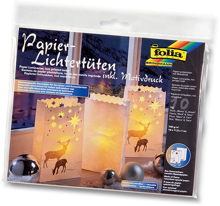 Folia Lampiony (10 szt.) w kolorze białym