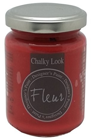 Fleur Paint To do Fleur Shabby farba Chalky Look do mebli Upcycling kolor 12021 Cherry Lips Czerwony 130 ML  100 ML = 9,92 Euro