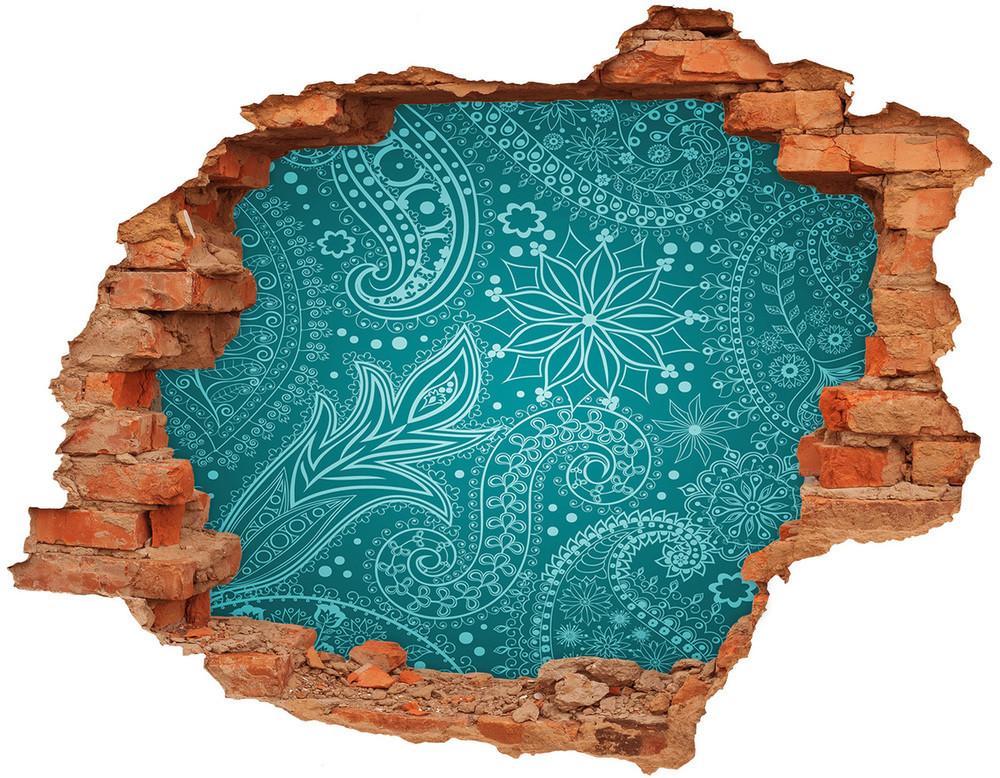 Wallmuralia.pl Dziura 3d fototapeta naklejka Ornamenty