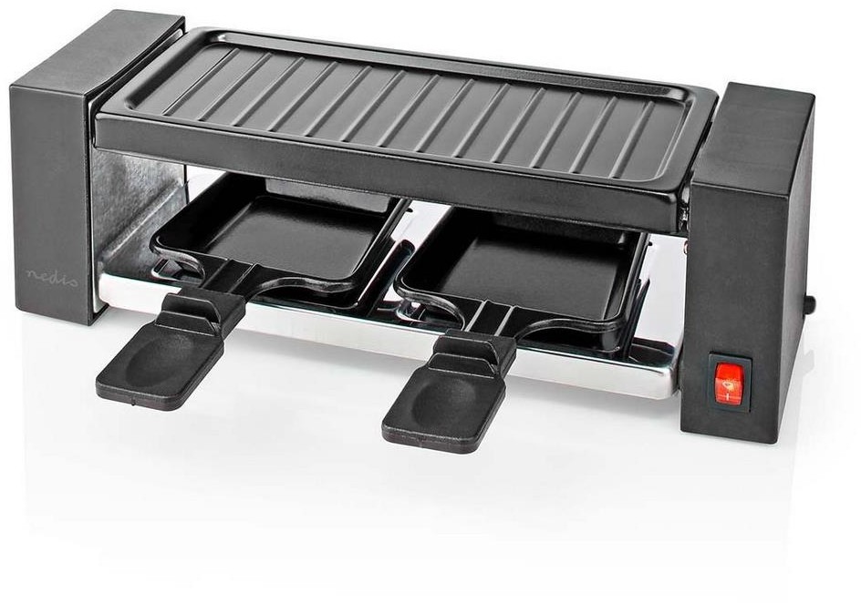 Nedis FCRA210FBK2 - Grill Raclette z akcesoriami 400W/230V