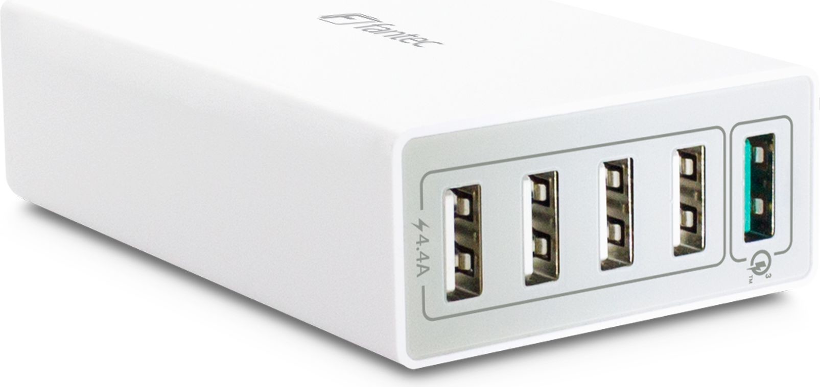 Zdjęcia - Ładowarka Fantec QC3-A51 Quick Charge 3.0 40W 5 portów USB biały 