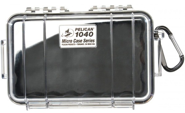 Peli 1040 mikro skrzynka czarna wkładka/przeźroczysta 1040-025-100E