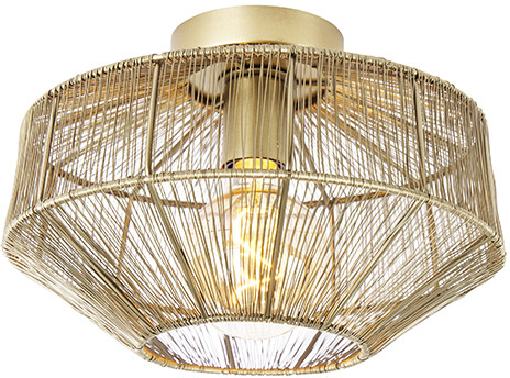 QAZQA Nowoczesna lampa sufitowa mosiądz 30 cm - Bolti