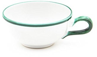 Gmundner Keramik Manufaktur GmbH Gmundner ceramika manufaktura 0190ttgl11 Zielony krawędź filiżanka do herbaty gładki, 0,17 L