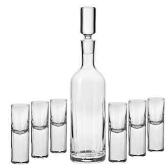 Krosno Glass Ekskluzywny zestaw do wódki GOTIC Handmade 6+1 FKP0839000001010