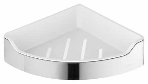 Aqualine Półka narożna do kabiny prysznicowej 218x63x218 mm,stal nierdzewna polerowana chrom SAMBA SH/ SB109
