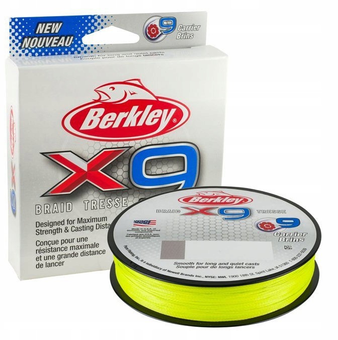 Berkley X9 Braid Fluro Green 0,12mm/150m/12,1kg