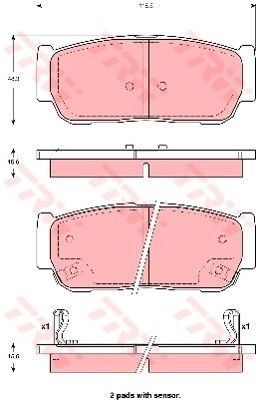 TRW KFZ Ausruestung GmbH) KFZ Ausruestung GmbH) GDB3413 GDB3413