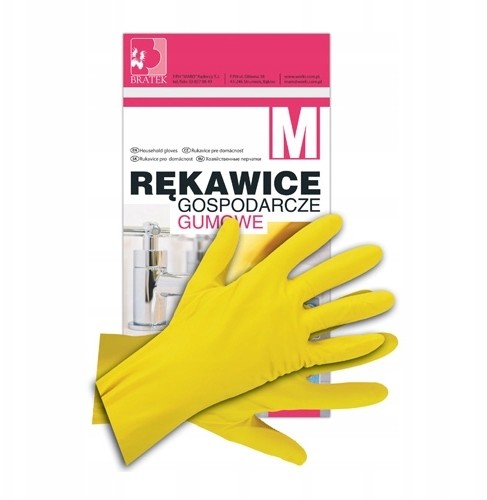 Bratek Rękawice gospodarcze gumowe rozmiar S