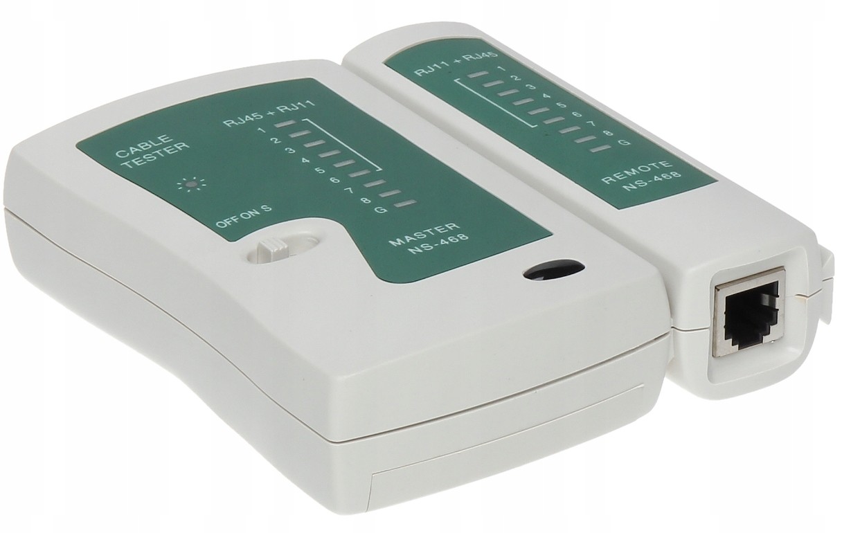 Tester Do Kabli Przewodów Lan RJ-45 Skretki RJ45