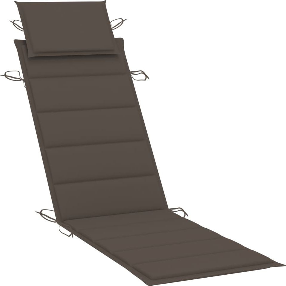 vidaXL Poduszka na leżak kolor taupe 186x58x4 cm 314166