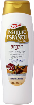 Instituto Espanol Gel Cream 750 ml Kremowy żel pod prysznic i do kąpieli Argan LETNIA WYPRZEDAŻ DO 80%