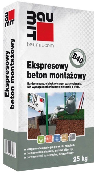 Baumit Beton montażowy B40 ekspresowy 25 kg 5907534265736