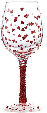 Unbekannt Lolita gls11  5570r Red Hot Standard kieliszek do wina szklany wielokolorowa 22,5 cm GLS11-5570R