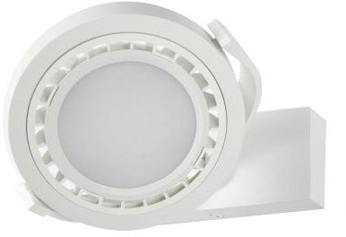 Light&More LM P 777/1 WH REFLEKTOR NOWOCZESNA LAMPA SUFITOWA ŚCIENNA OPRAWA NATYNKOWA ALUMINIUM BIAŁY ES111 AR111 QR111 GU10 LED PP P 777/1 WH