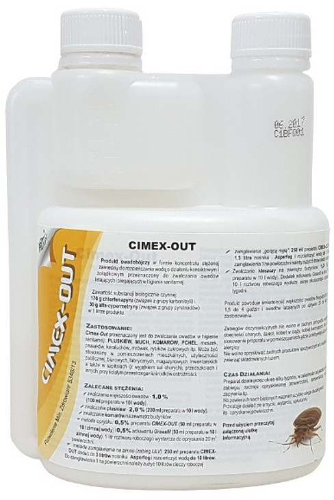 Vebi Preparat na pluskwy. Środek na pluskwy Cimex out 500ml.