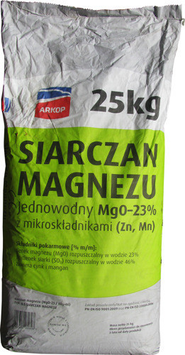 Arkop Siarczan Magnezu Jednowodny 25KG Nawóz