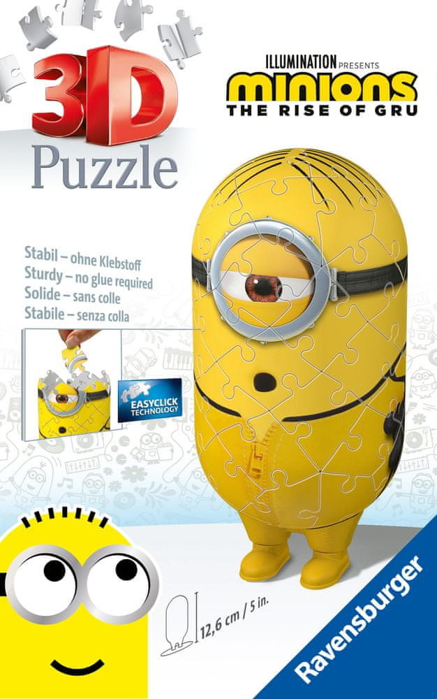 Ravensburger puzzle 3D Minionki 2 figurka Kung Fu 54 elementy