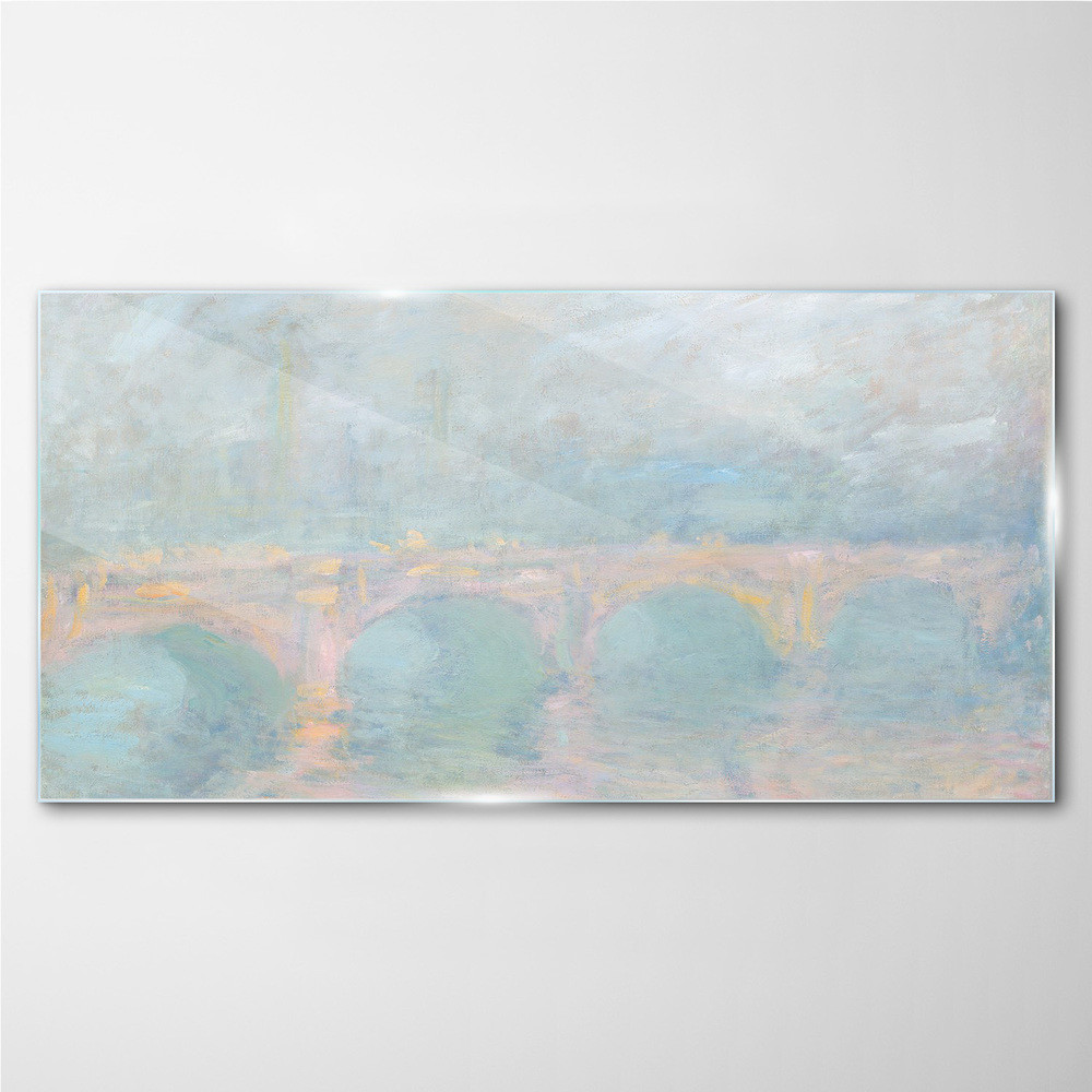 PL Coloray Obraz na Szkle Waterloo Bridge Monet 140x70cm