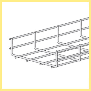 Korytka siatkowe 60x60 mm (3 m) Korytka siatkowe o wysokości boku 60 mm, szerokości 60 mm (3 m) R0606I