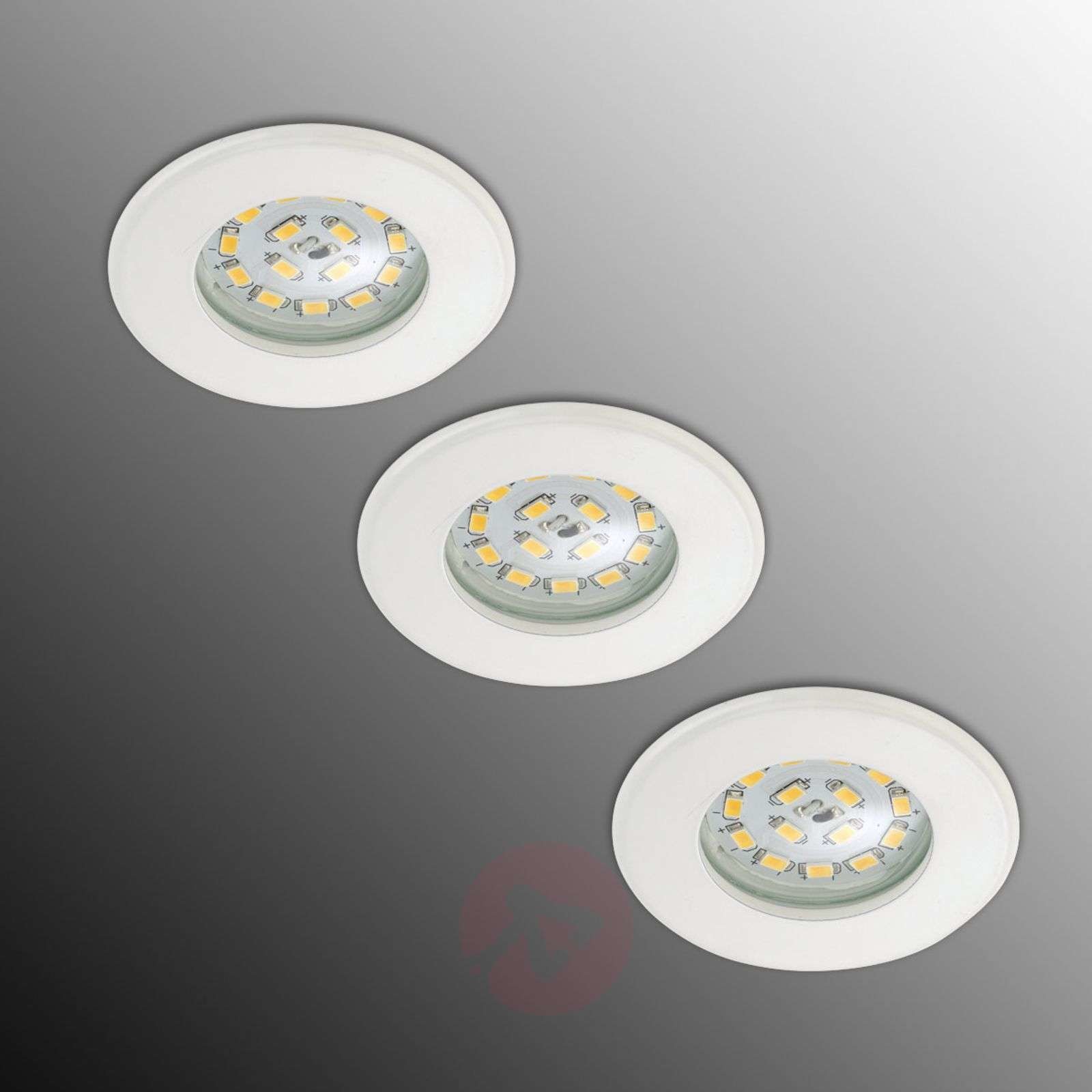 Briloner Zestaw 3 szt. reflektor LED Nikas IP44 biały