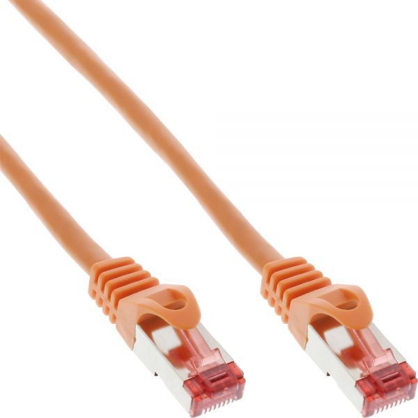 InLine Patchcord S/FTP PiMF Cat.6 PVC pomarańczowy 25m 76425O