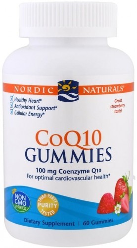 Nordic Naturals CoQ10 Gummies 100 mg ubichinon truskawka (60 żelków) Nordic Naturals