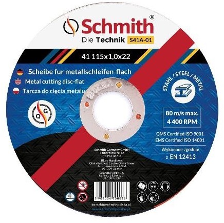 Schmith Tarcza do Cięcia Metalu 125x2.5 S41A-08 20233