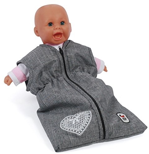 Bayer Chic 2000 Bayer lalki Chic 2000 792 76-śpiwór dla noworodków dla lalek, dżinsy Szary
