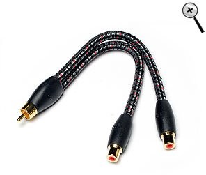 Audioquest AudioQuest adapter FLX-X RCA Splitter m22 °F M22F-FLX-X