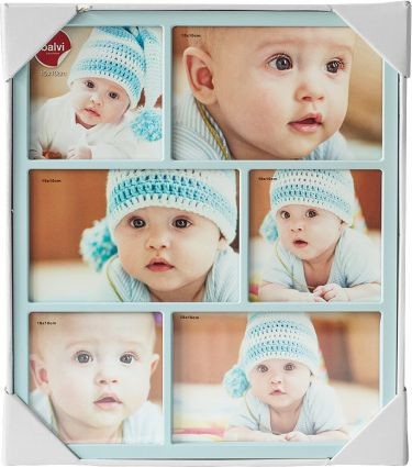 NoName Ramka ramka do zdjęć petit 30 cm aluminiowy niebieski 6 zdjęć twm_459589