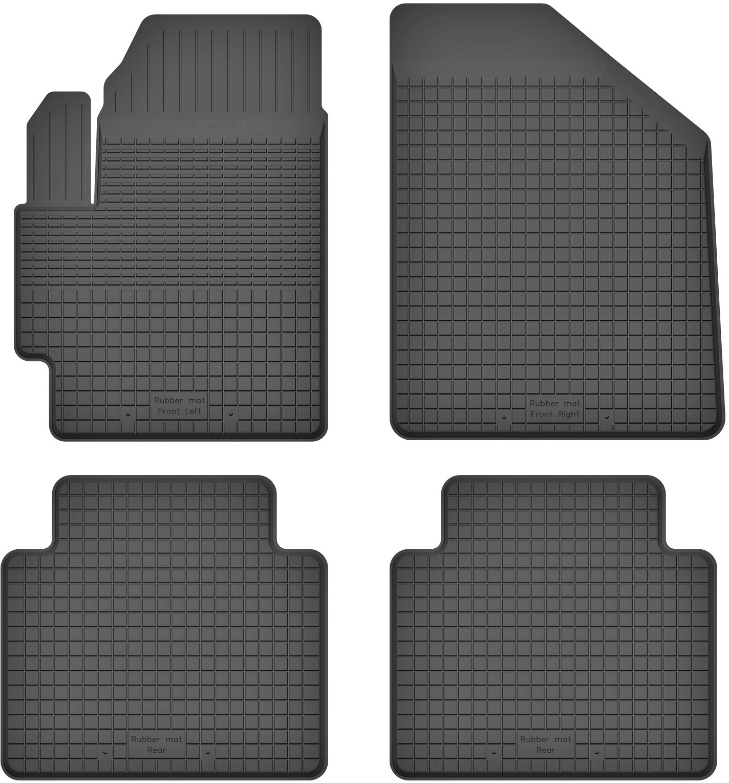 MotoHobby Citroen C3 Picasso - dywaniki gumowe korytkowe