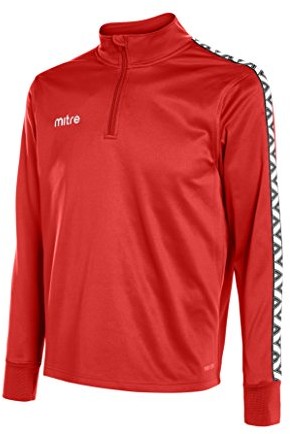 Mitre mitre mężczyzn Delta Quarter Zip, czerwony T70044SCAMY