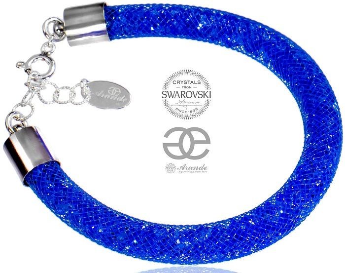 Swarovski Arande STARLIGHT BRANSOLETKA SAPPHIRE CERTYFIKAT 700369